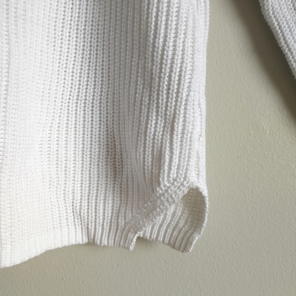 ❤️[3/$35] WHITE Garage Lace Up Back Sweater - Picture 5 of 7